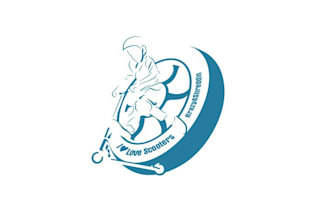 design professional up coming scooter logo