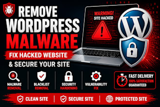 remove wordpress malware, fix hacked website and secure your site
