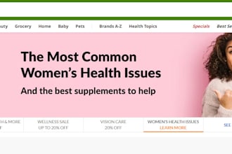 design a modern nutrition, diet, or supplement website to boost your brand