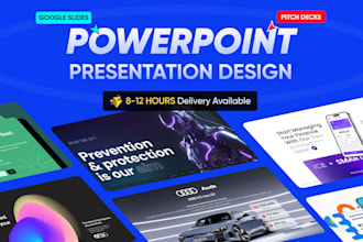 do powerpoint presentation and investor pitch deck design