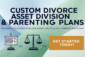 create expert divorce asset division and property settlement plans