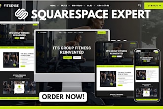 design squarespace fitness website gym website yoga website health care website
