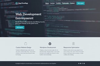 create a professional custom website