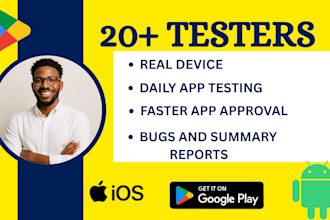 provide 12 testers or 20 testers for google play console closed testing