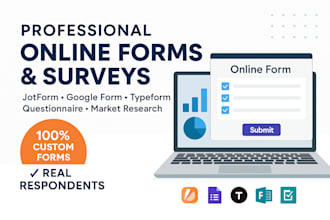 create online surveys forms jotform google form typeform recruit respondent