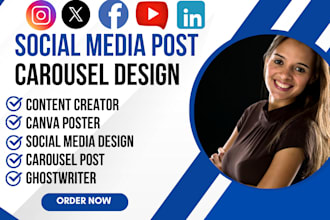 be your content creator,  ghostwriter, carousel post