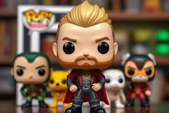 draw any character in funko pop style