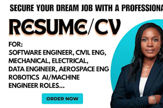 write engineering resume for IT software mechanical electrical civil engineer cv