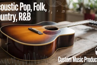 be your acoustic pop, folk, country, and rnb music producer