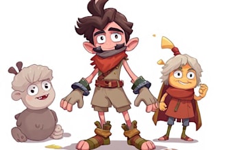 do character design concept art for any thing you want