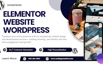 fix elementor errors, bugs, and design wordpress website