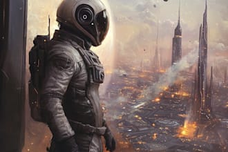 create sci fi illustrations