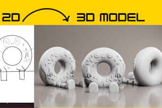 design toy for printing 2d to 3d flexi model articulated bjd flexi toy stl 3mf