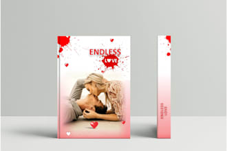 design an original book cover for romance, fantasy, or nonfiction stories