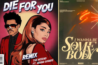 draw single cover art, album cover, mixtape cover, cd cover, music cover artwork