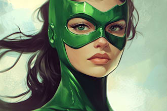 draw manga comic book artist or webtoon anime illustration