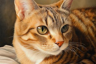 do your pet portrait of your cat dog or any pet