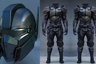 make 3d wearable cosplay prop 3d mask 3d amor 3d helmet 3d weapon for printing