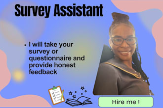 take your survey or questionnaire