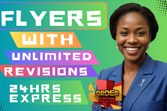 design flyer, poster or any other graphics design