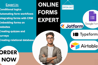 setup jotform ai workflow, typeform, google form, proposify, pandadoc and qwilr