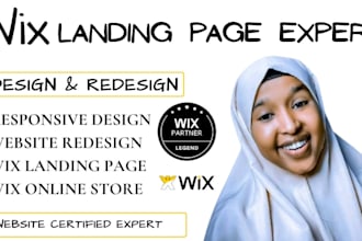 wix landing page design, wix landing page redesign wix studio wix website page