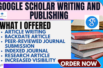 backdate write and publish article in peer reviewed google scholar indexed