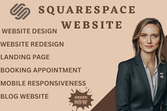 create squarespace business portfolio blog fashion booking real estate website