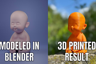 create 3d print ready models of figurines or vehicles