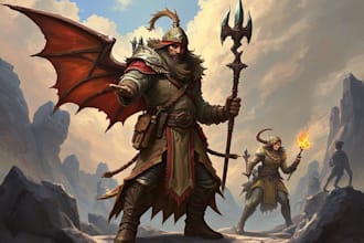 make a dnd character art and dnd character art