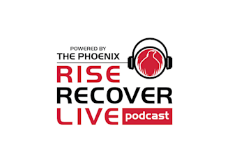 design rise recover live podcast logo