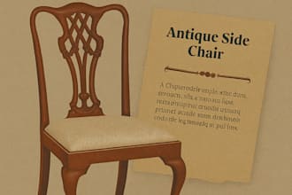 do etsy or ebay antique listing descriptions with SEO