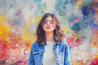 create amazing family portrait watercolor illustration