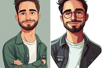 create a cartoon caricature avatar within 24 hours