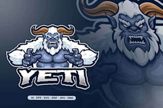 design sheep goat skull mascot logo