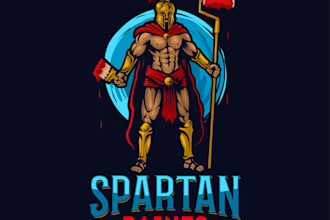 design modern spartan paints logo
