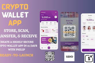 develop crypto wallet app, wallet app crypto payment app for android and ios