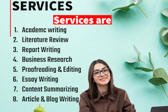 provide expert writing services for research, essays and articles