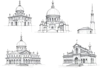draw quick architectural sketches and perspectives