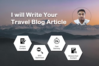 write professional travel content for your blog or website