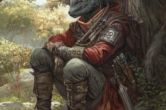 do a dnd character art of your choice