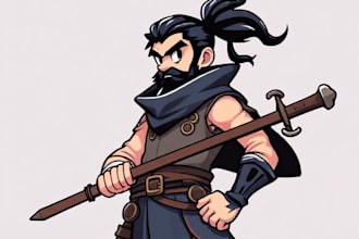 draw a character in vector