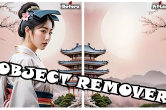 remove object or add watermark, logo, text, and  photo editing