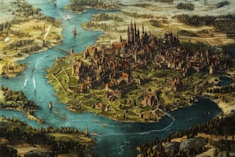 designing fantasy maps and cities plan