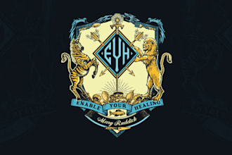 design luxury heraldic, coat of arms logo
