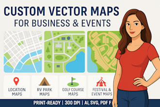 create custom vector maps for your event, park, or business