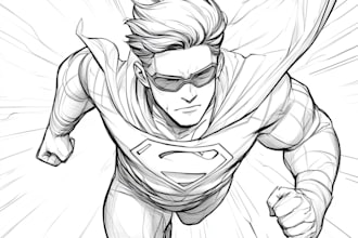 you a comic page in my style based on your script characters