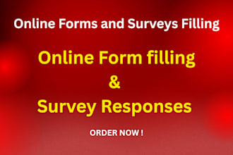 fill online forms, surveys, questionnaires and polls