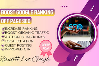 provide monthly off page SEO services with authority backlinks