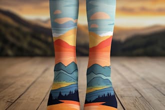 draw creative socks unique sock design